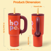 1200ml Insulated Stainless Steel Tumbler with Handle (Printed)