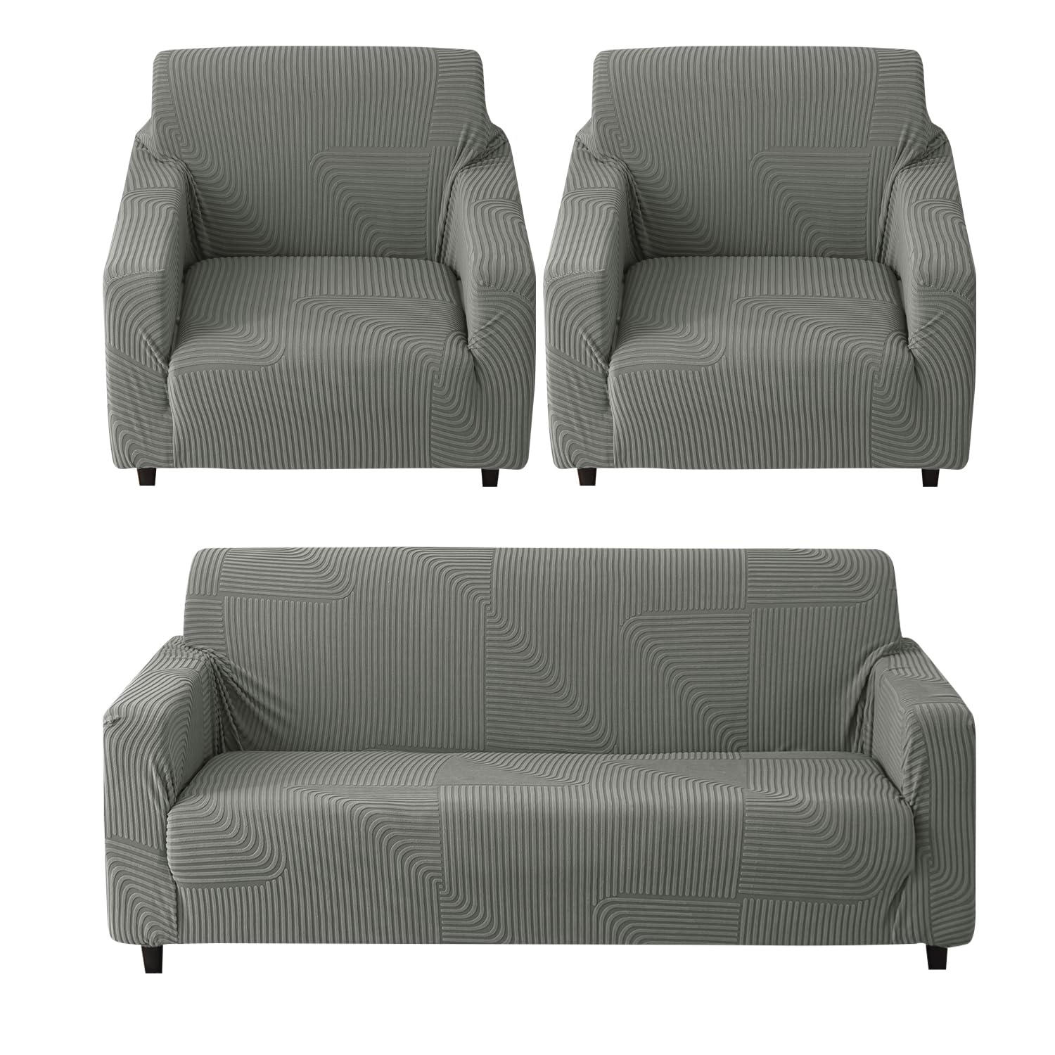 Universal Jacquard Waterproof Thickened Fabric Sofa Cover 3 + 1 + 1 Seater