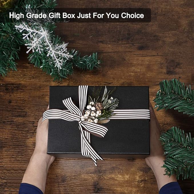 3 Slot PU Leather Watch Box with Glass Top,(Black)