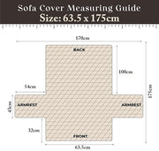 Ultra-Soft Velvet Couch Cover (Dark Brown, Single Seater)