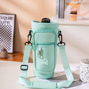 Water Bottle Carrier Bag with Phone Pocket with Adjustable Strap (Tumbler Not Included)