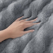 Rabbit Plush Sofa Cover Design - Grey