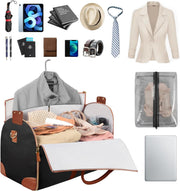 620ML Stainless Steel Coffee Mug & 2-in-1 Convertible Garment Duffel Bag with Shoe Pouch Set