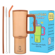 Stainless Steel Vacuum Tumbler with Straw and Lid & Handle - (1200 ML)