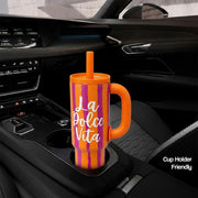 1200ml Insulated Stainless Steel Tumbler with Handle (Printed)