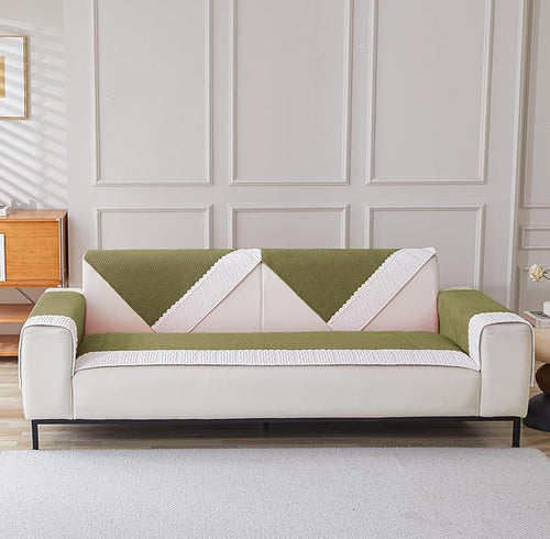 Sofa Covers Corduroy French Style 1/2/3/4 Seater (Green)