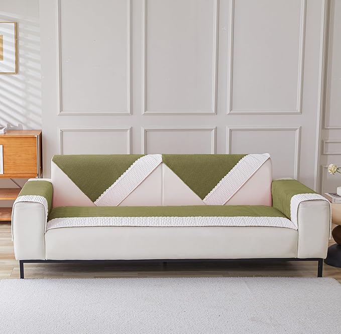 Sofa Covers Corduroy French Style 1/2/3/4 Seater (Green)