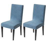 Premium Stretch Chair Cover – 220 GSM Jacquard Fabric (Light Blue)