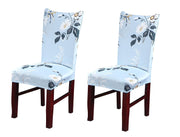 Elastic Chair Cover (SkyBlue Big White)