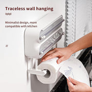 3-in-1 Magnetic Wrap Dispenser & Cutter Towel Organizer
