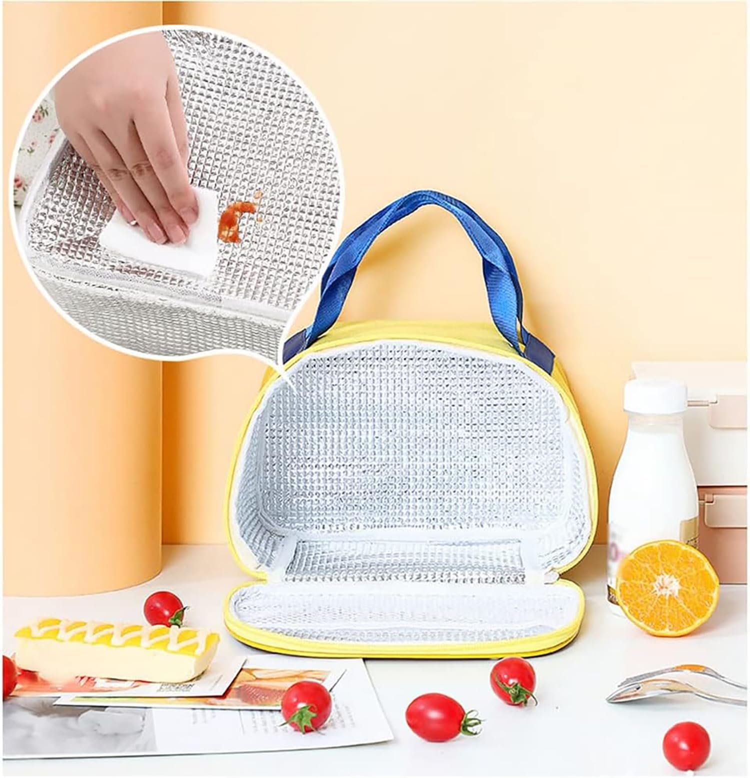 Insulated Reusable Lunch Bag Tote Bag