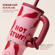 1200ml Insulated Stainless Steel Tumbler with Handle (Printed)