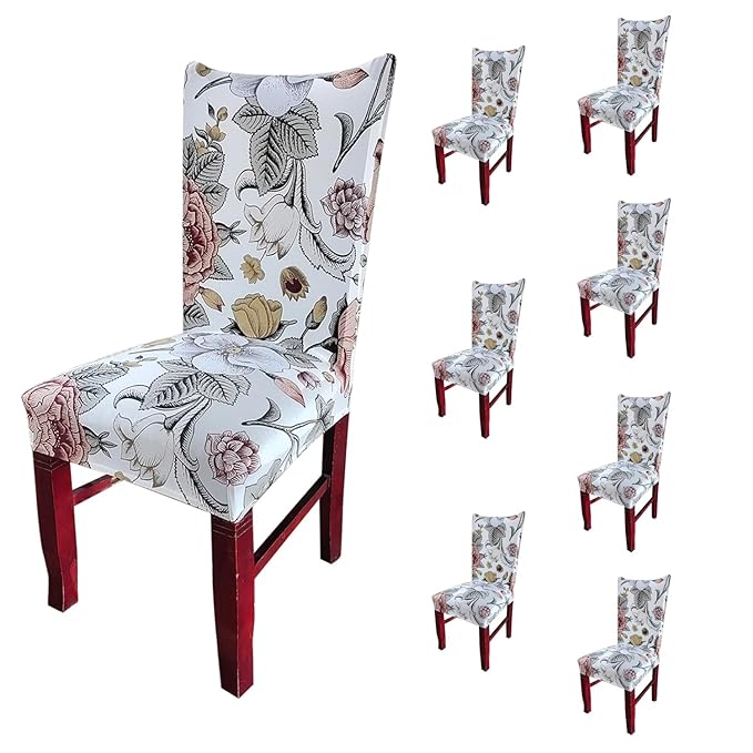 Elastic Chair Cover (Beige Bliss)