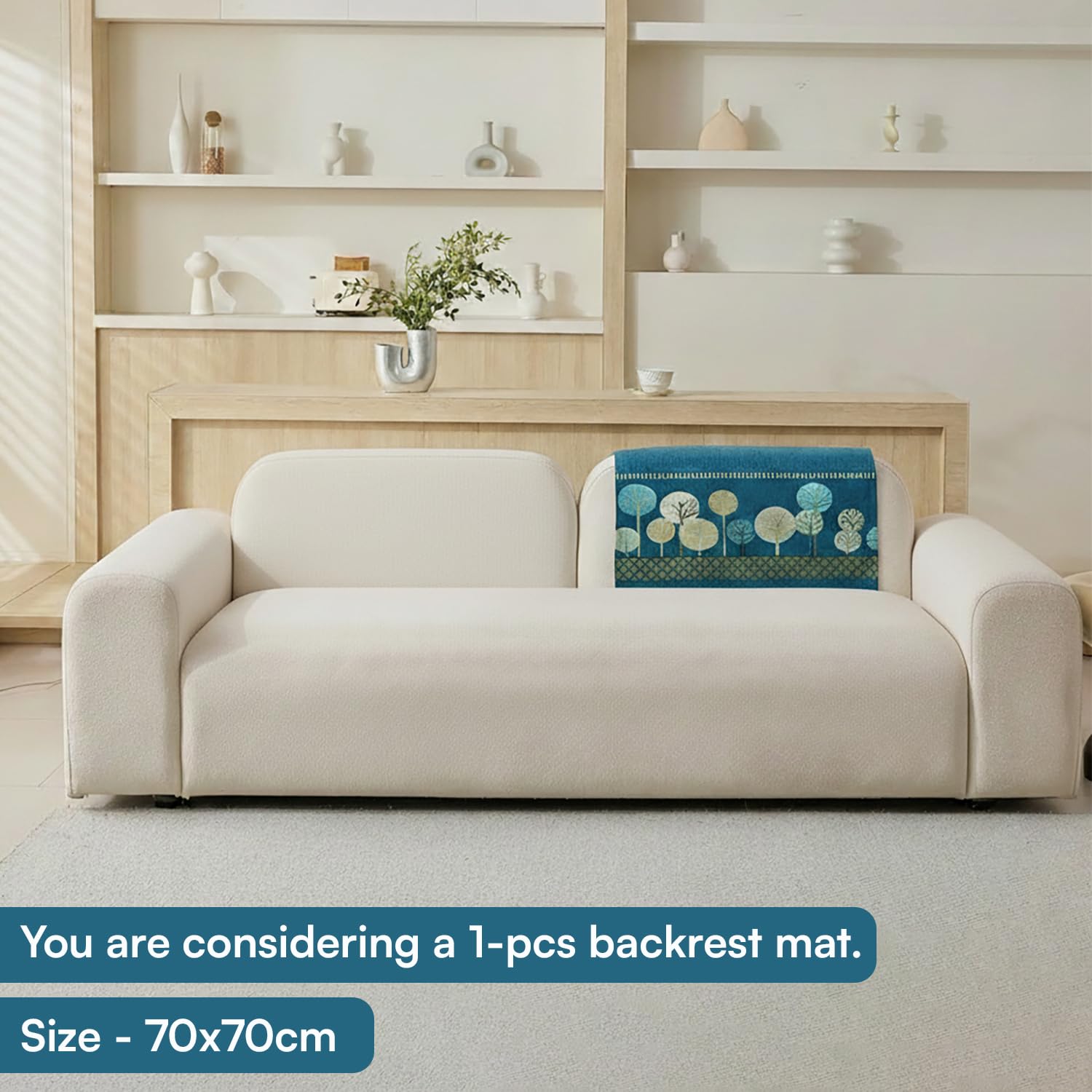 Moontree Series Quilted Chenille Jacquard Sofa Cover – Non-Slip, Washable, Soft Furniture Protector
