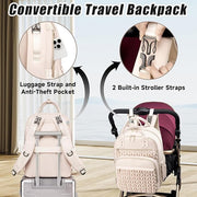 Diaper Bag Backpack for Baby – Waterproof Travel Baby Bag with Changing Pad