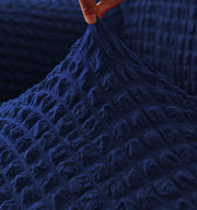 Bubble Frill Couch Cover-Navy