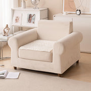 Printed Sofa Cover for Indian Sofa Set Quilted, Washable & Durable (Sandwave)