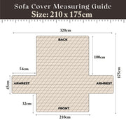 Ultra-Soft Velvet Couch Cover-Hash Black