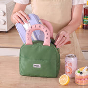 Insulated Lunch Bag with Front Pocket for Men & Women