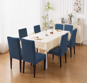 Stylish Jacquard Dining Chair Cover – 220 GSM (Navy Blue)
