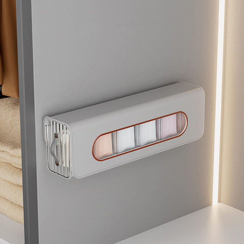 6 Cell Drawer Wall Mount Storage Boxes and Plastic Organizers