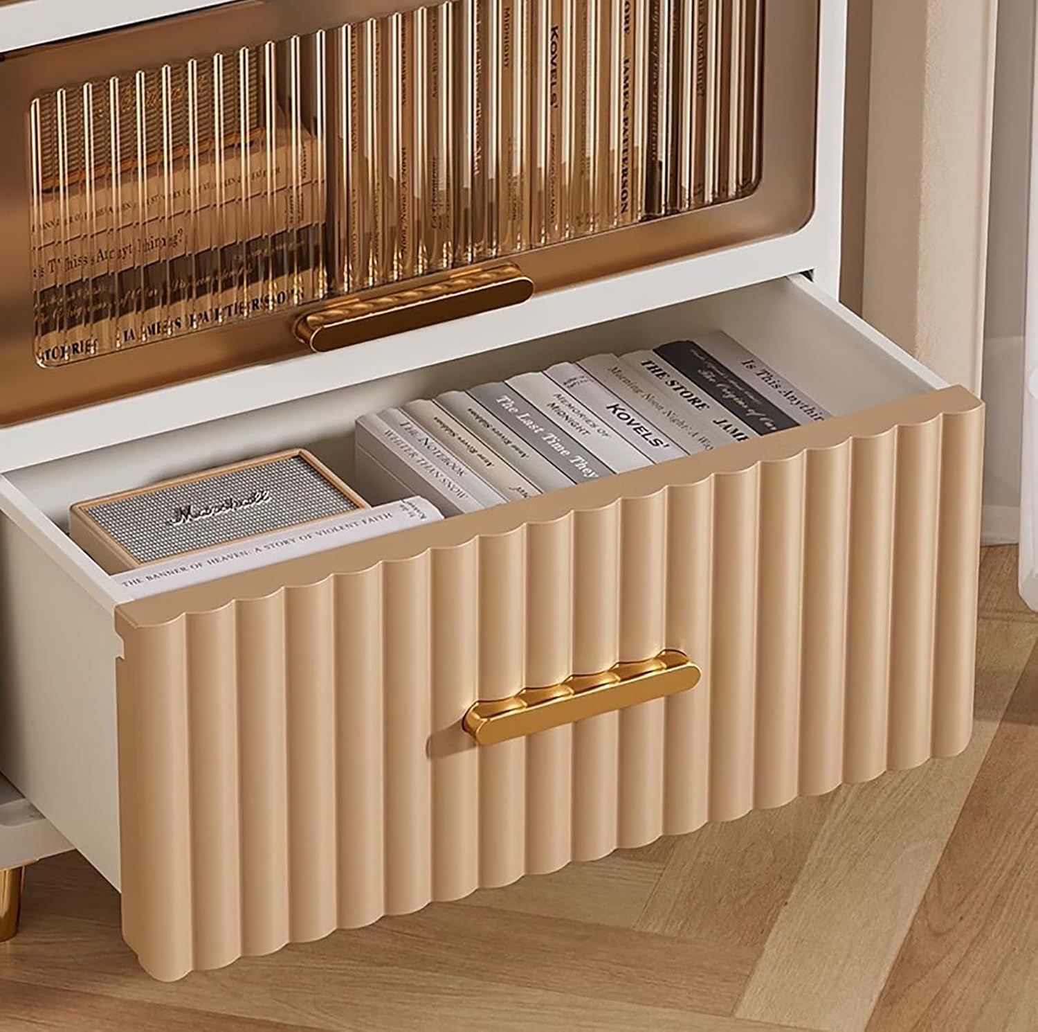 Bathroom Storage Cabinet – Freestanding Organizer with Drawers & Shelf (White,6 Layer 50CM)