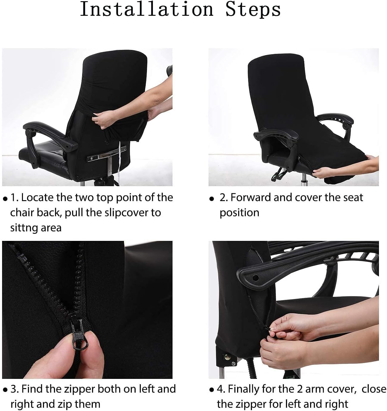 Office Chair Cover Large with Durable Zipper