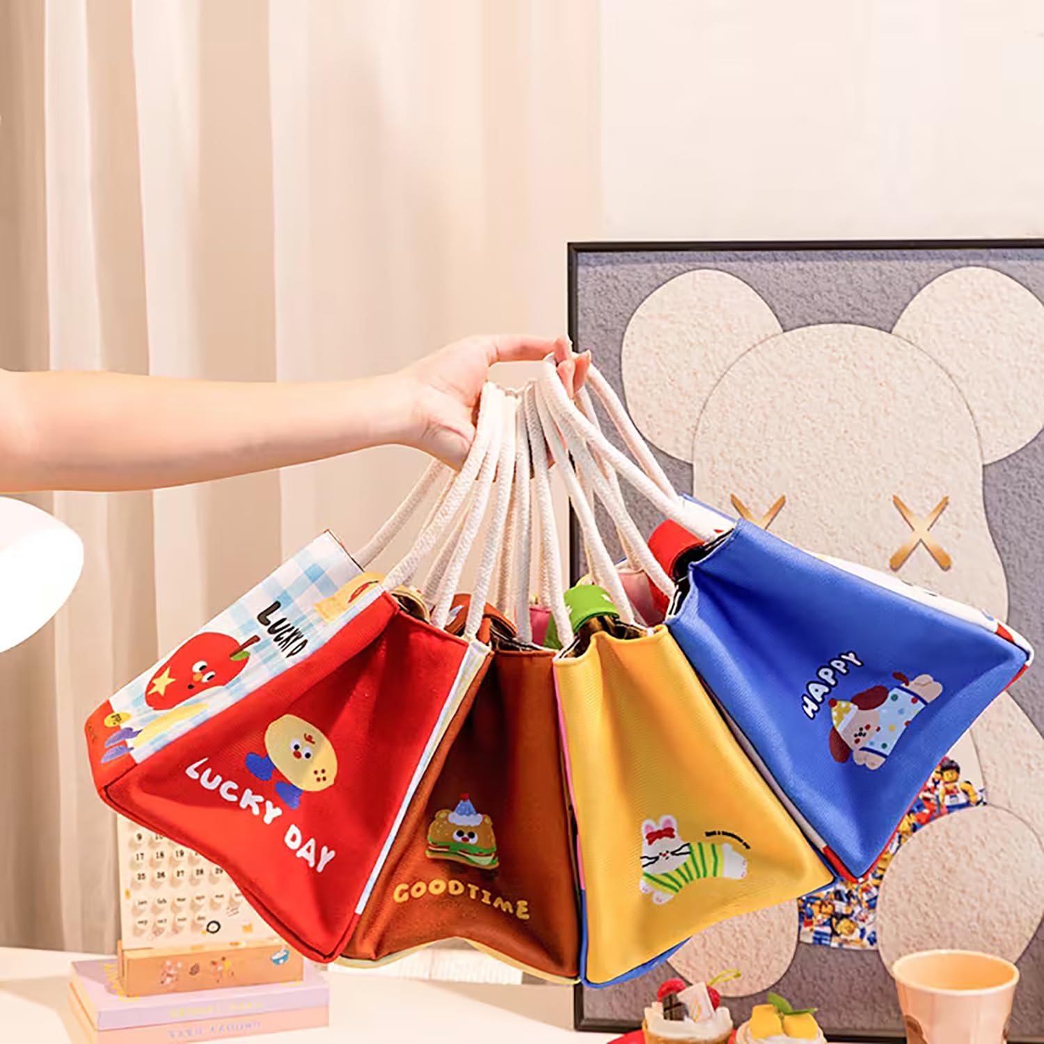 Cute Puppy Insulated Lunch Bag for Women & Girls