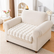 Rabbit Plush Sofa Cover Mat One Seater - Sage