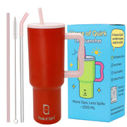 Stainless Steel Vacuum Tumbler with Straw and Lid & Handle - (1200 ML)