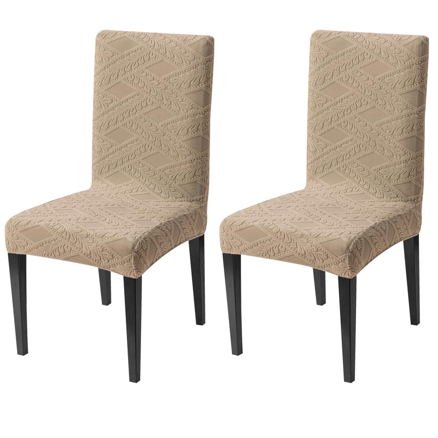 Stretchable Jacquard Chair Cover – 220 GSM- Khaki
