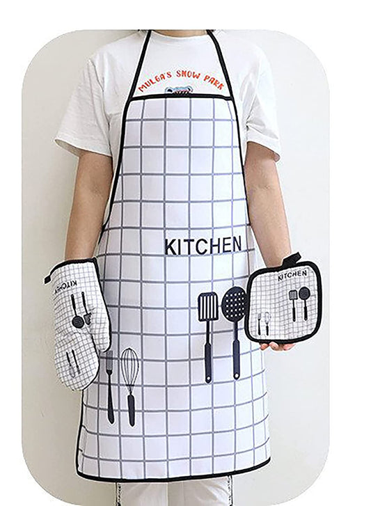 Kitchen Oven Mitts Glove Potholder Apron