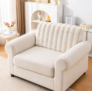 Rabbit Plush Sofa Cover Mat One Seater - Sage