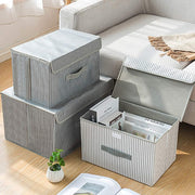 3 Pack Foldable Storage Bin with Lid and Handle