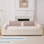 Glacier Series Quilted Sofa Cover – Soft, non-slip & washable furniture protector- Walnut