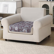 'Gulnaar Series' Printed Quilted Sofa Cover for 1/2/3/4 Seater – Anti-Slip (Walnut Noir)