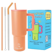 Stainless Steel Vacuum Tumbler with Straw and Lid & Handle - (1200 ML)