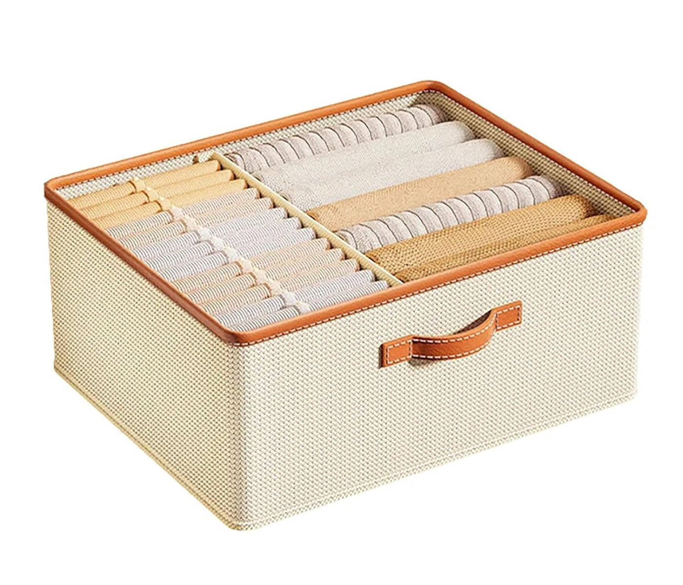 Folding Storage Box Organiser- Beige