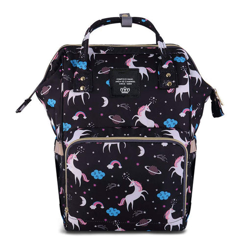 Baby Diaper Bag Maternity Backpack (Unicorn Printed)