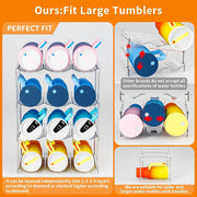 Plastic Tumbler Rack Stackable Water Bottle Organizer