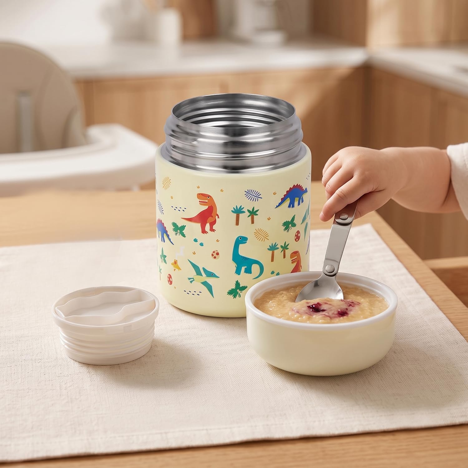304 Stainless Steel Baby Feeding Bowl with Spoon 300ml
