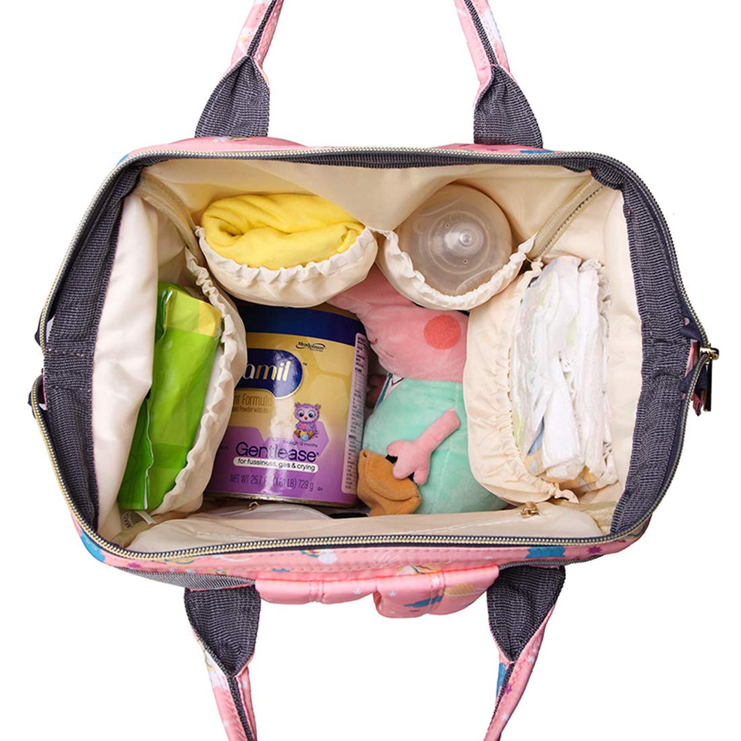 Baby Diaper Bag Maternity Backpack (Unicorn Printed)