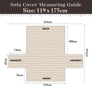 Ultra-Soft Velvet Couch Cover-Hash Black
