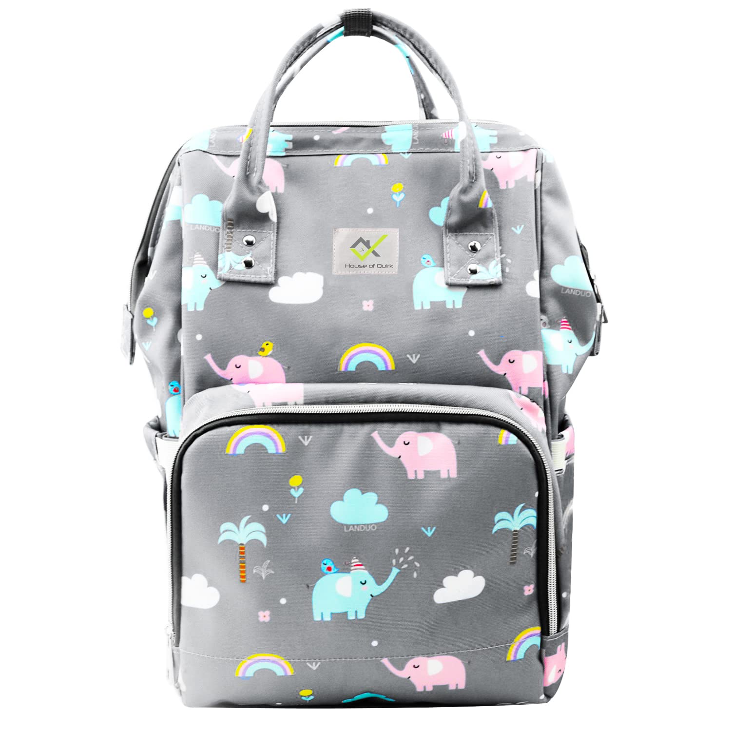 Baby Diaper Bag Maternity Backpack (Elephant Printed)
