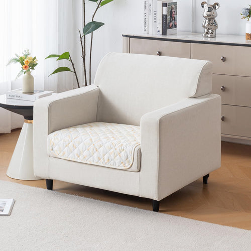 Printed Quilted Sofa Cover for 1/2/3/4 Seater Anti-Slip- Sunny Bloom