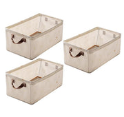 Wardrobe Organizer With Metal Frame Foldable Storage Box (Beige Duck)
