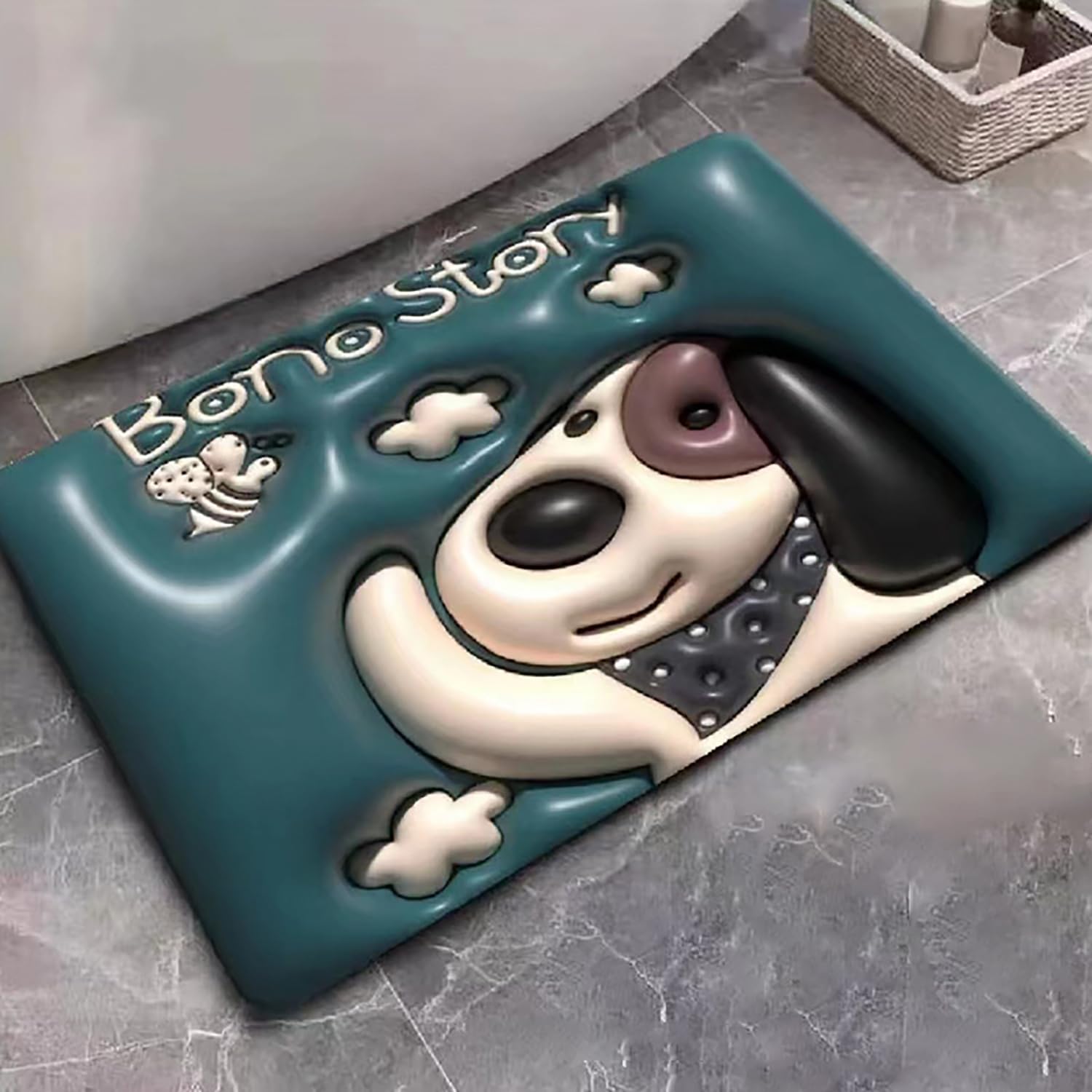 3D Shaped Bath Mat Absorbent Bath Mat Non-Slip