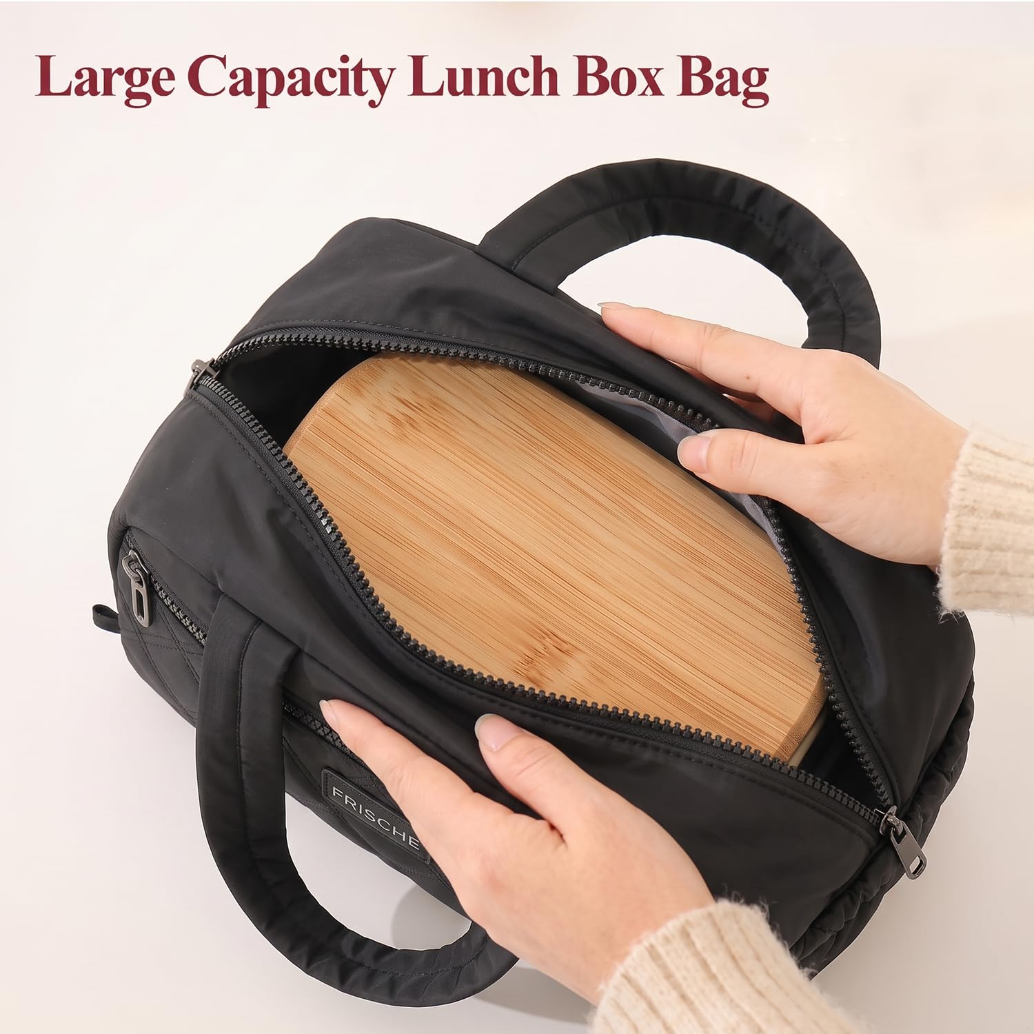 Insulated Lunch Bag Waterproof Satchel Lunch Tote with Zip