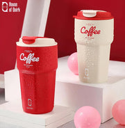 Stainless Steel Coffee Mug, 420 ML Spill Proof Travel Mug with Lid Tumbler