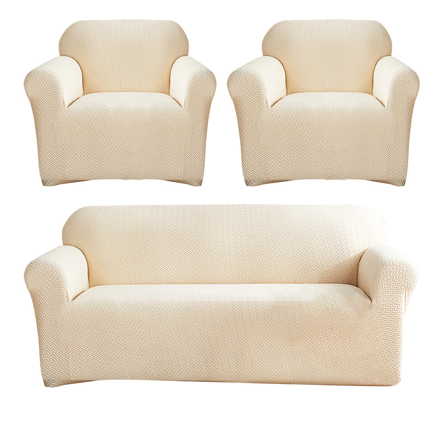 Universal Fleece Fabric Sofa Cover 3 + 1 + 1 Seater
